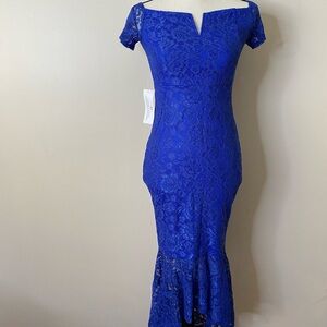 AX Paris | Dresses | Ax Paris Womens Plum Lace Cocktail Dress Sz High Low  Zipper Back | Poshmark